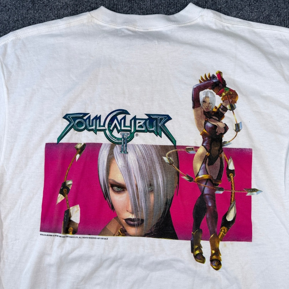 Vintage Soul Calibur II 2 T Shirt Mens XL Namco Promo Gamecube Ivy Video Game - Picture 5 of 8